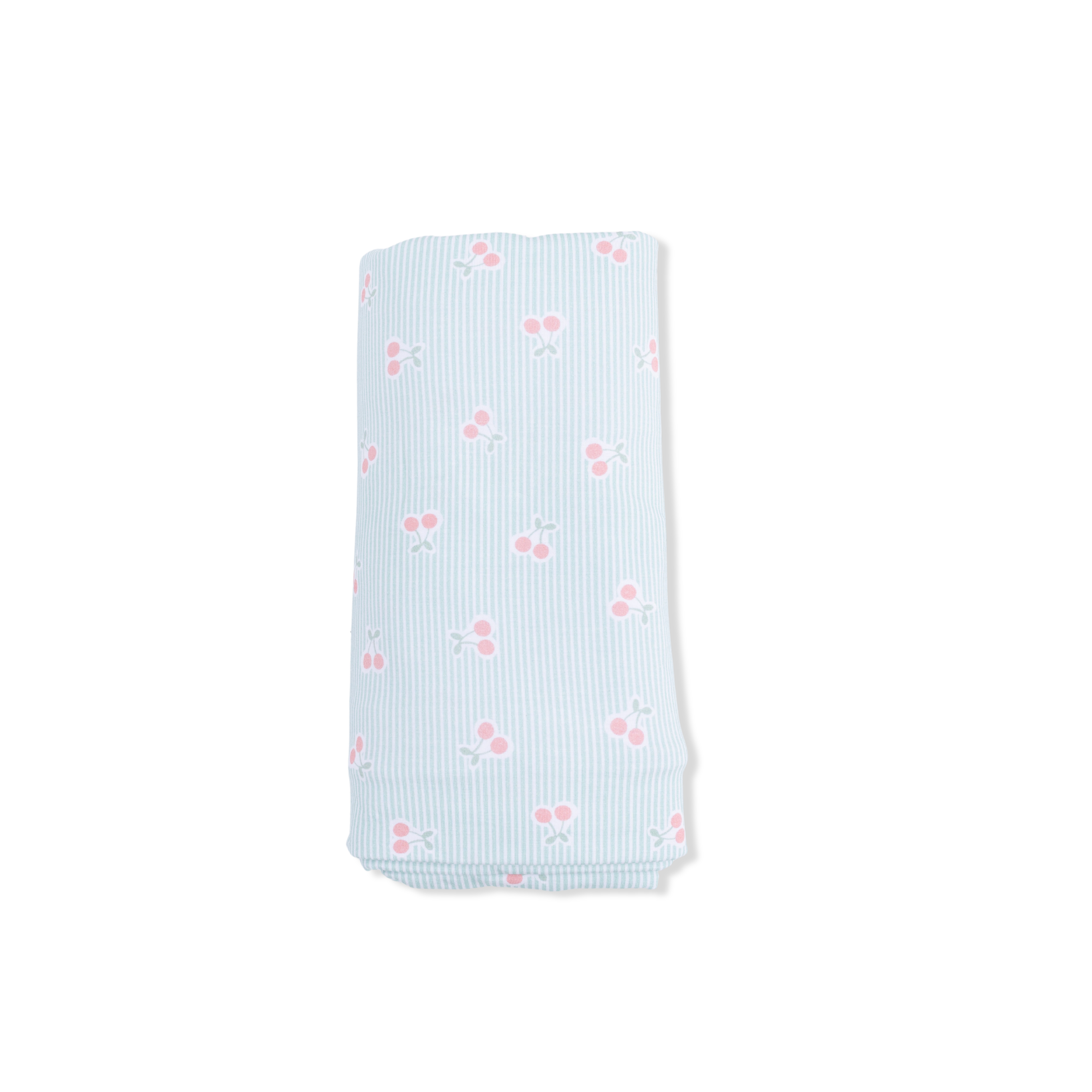 Tiny Cherry Stripe - Swaddle Blanket