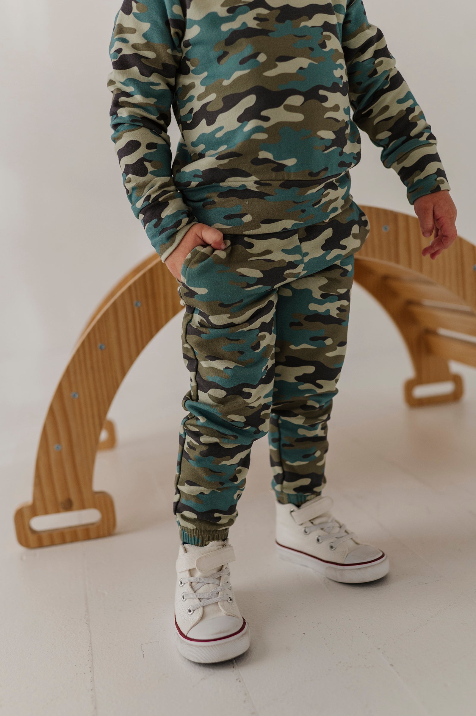 Boys Joggers In Camouflage