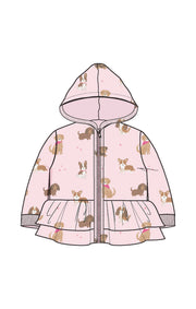 Zip Peplum Hoodie