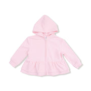 Zip Peplum Hoodie
