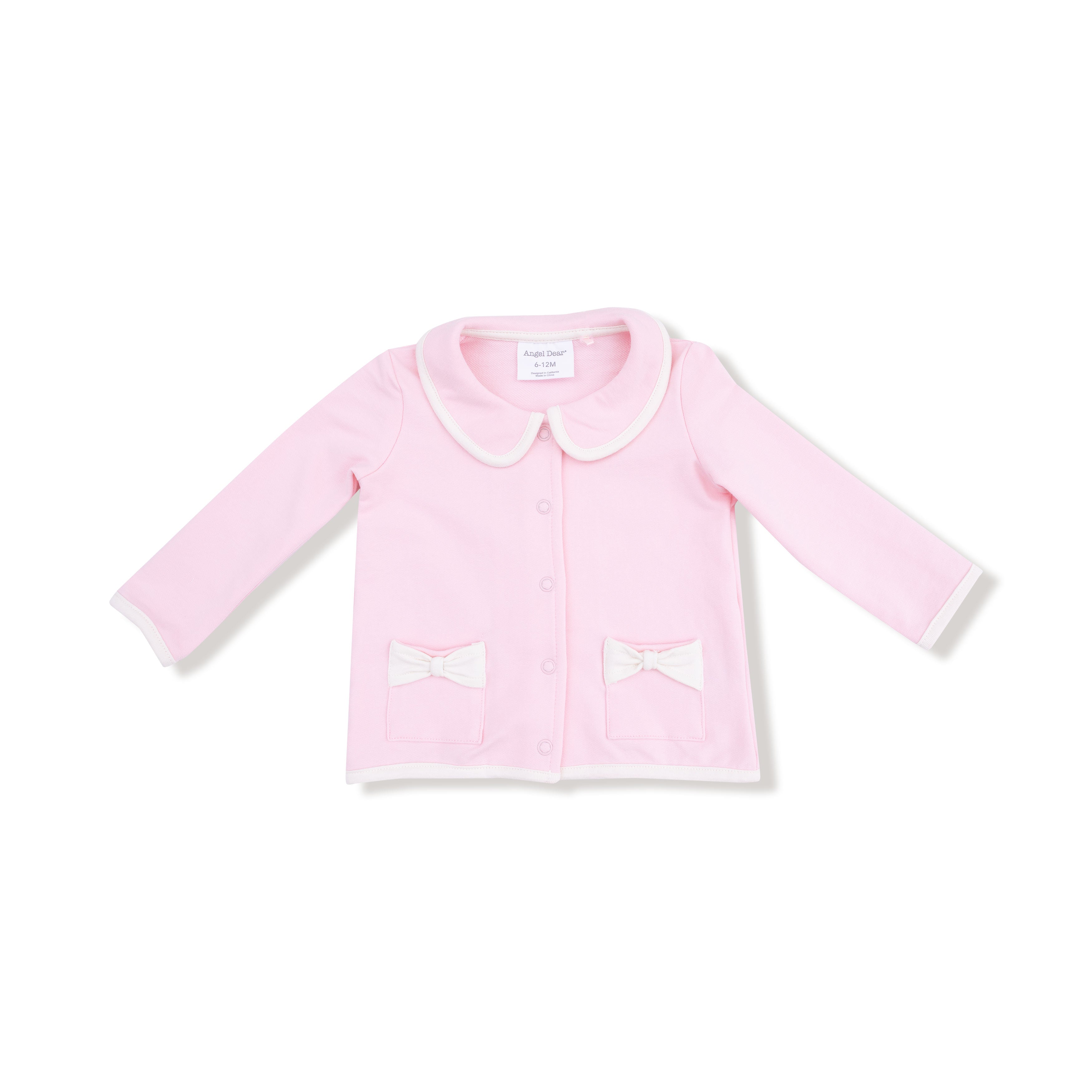 Tweed Style Jacket With Bow Pockets