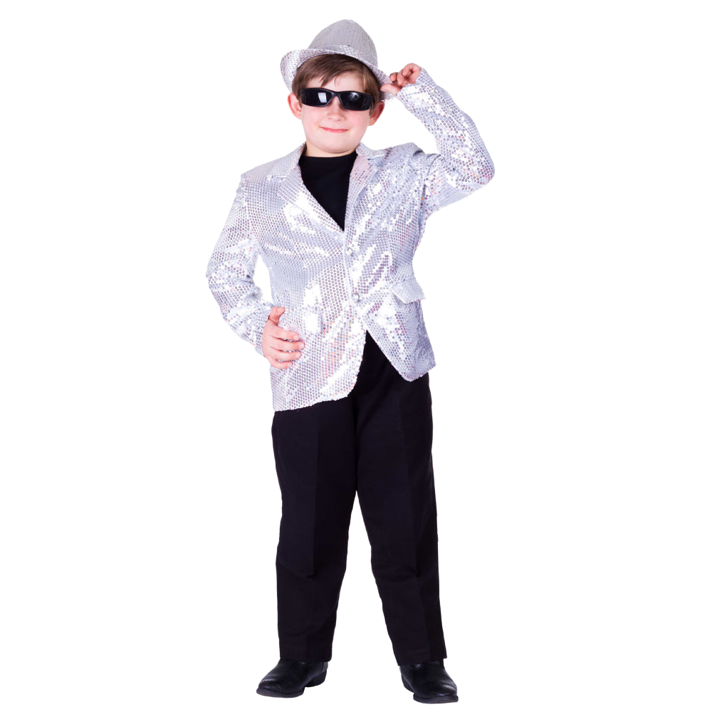 Silver Sequin Jacket - Kids