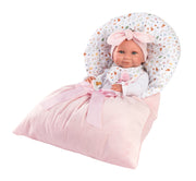 15.7" Anatomically-Correct Newborn Doll Consuelo with Sleeping Bag