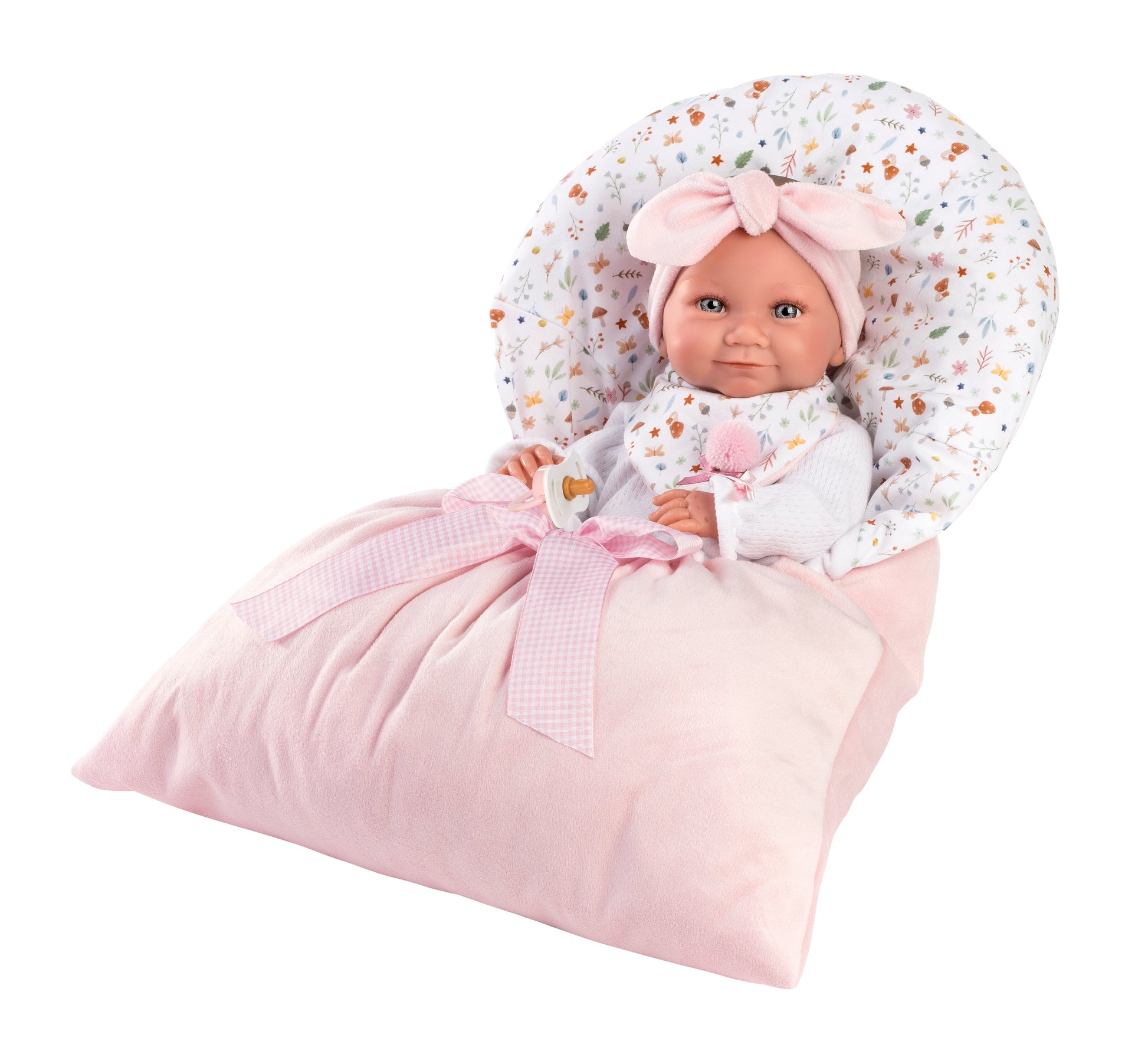 15.7" Anatomically-Correct Newborn Doll Consuelo with Sleeping Bag
