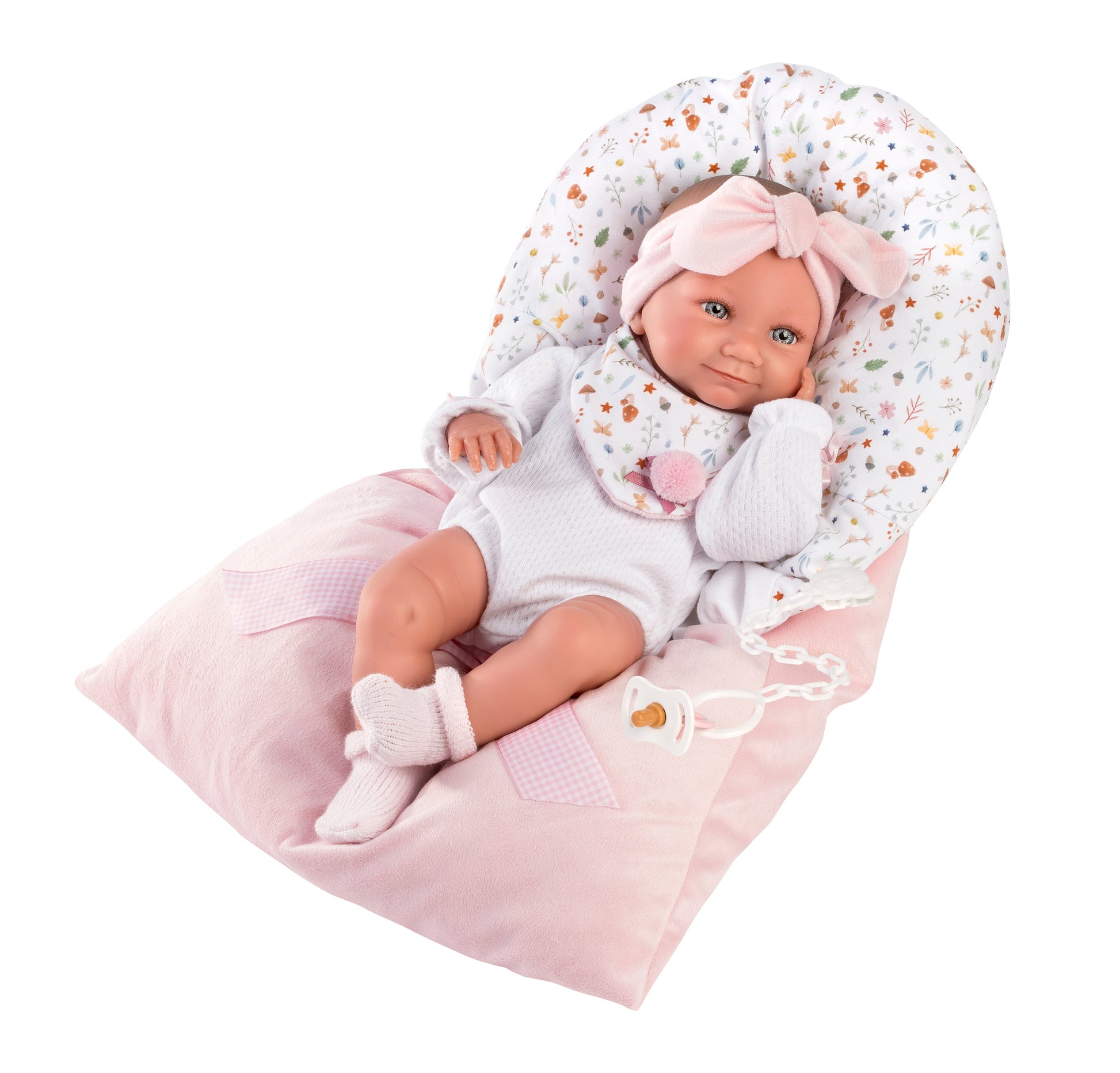 15.7" Anatomically-Correct Newborn Doll Consuelo with Sleeping Bag