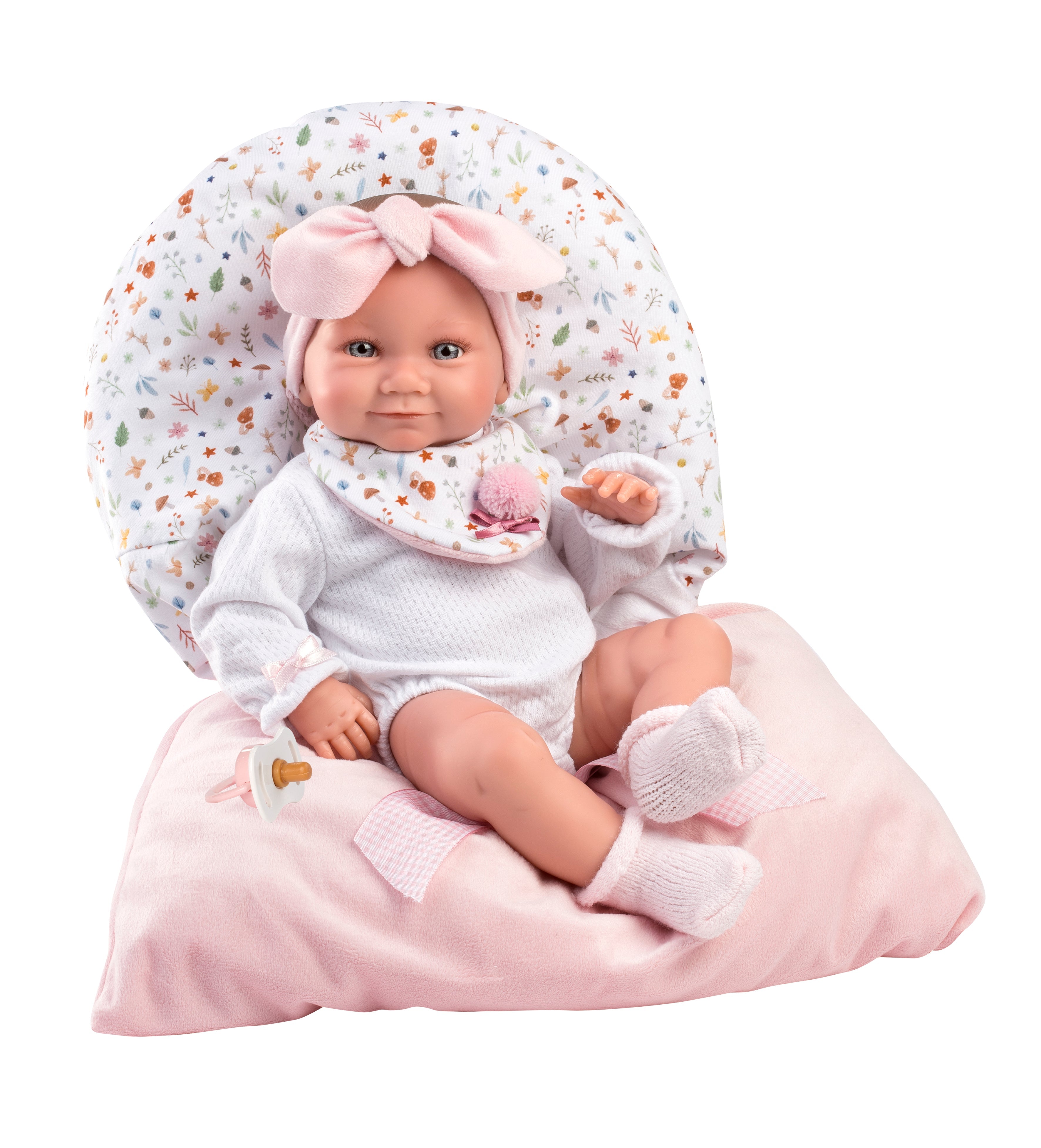 15.7" Anatomically-Correct Newborn Doll Consuelo with Sleeping Bag