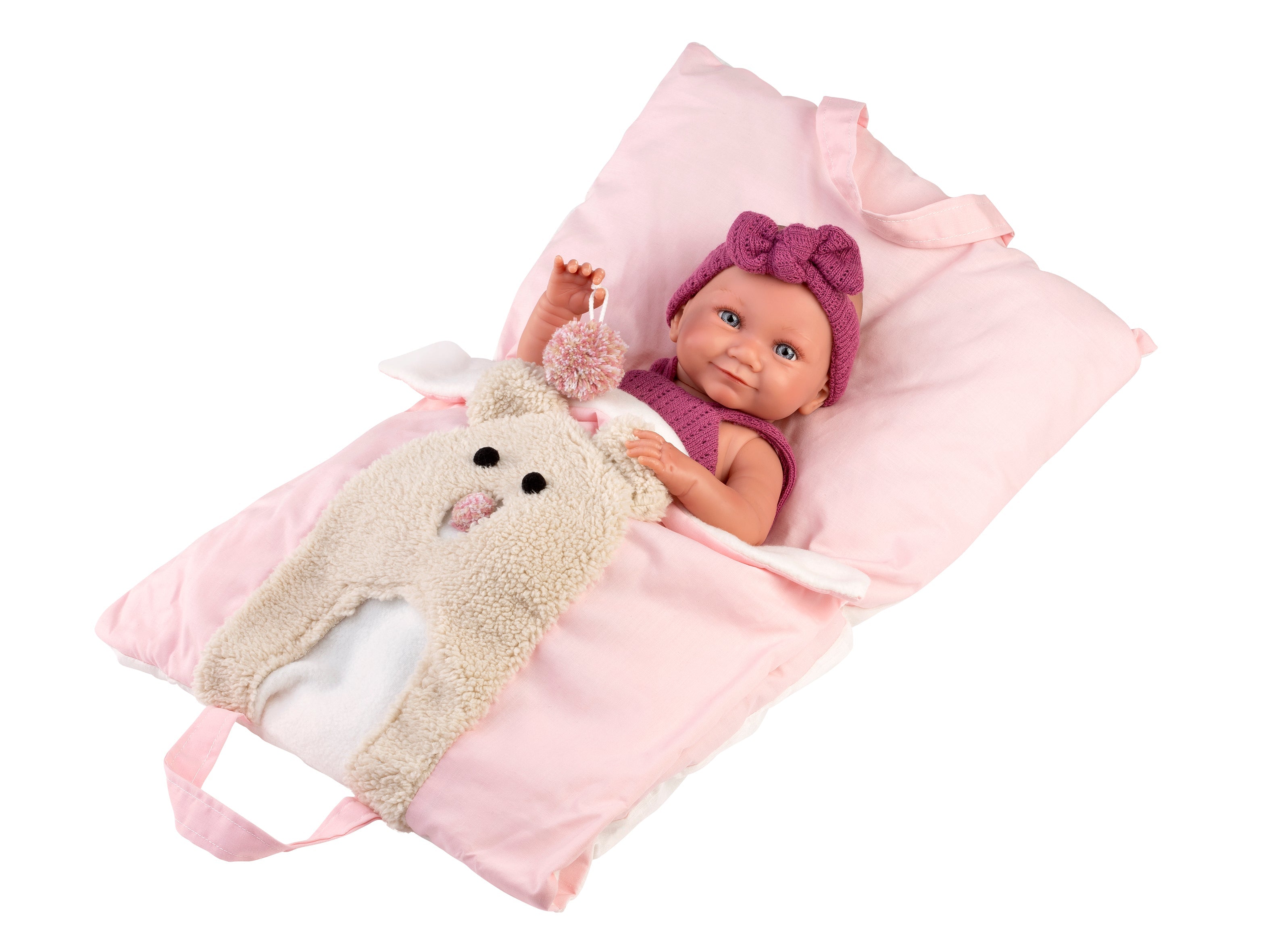 15.7" Anatomically-Correct Newborn Doll Josefina with Walking Sleeping Bag