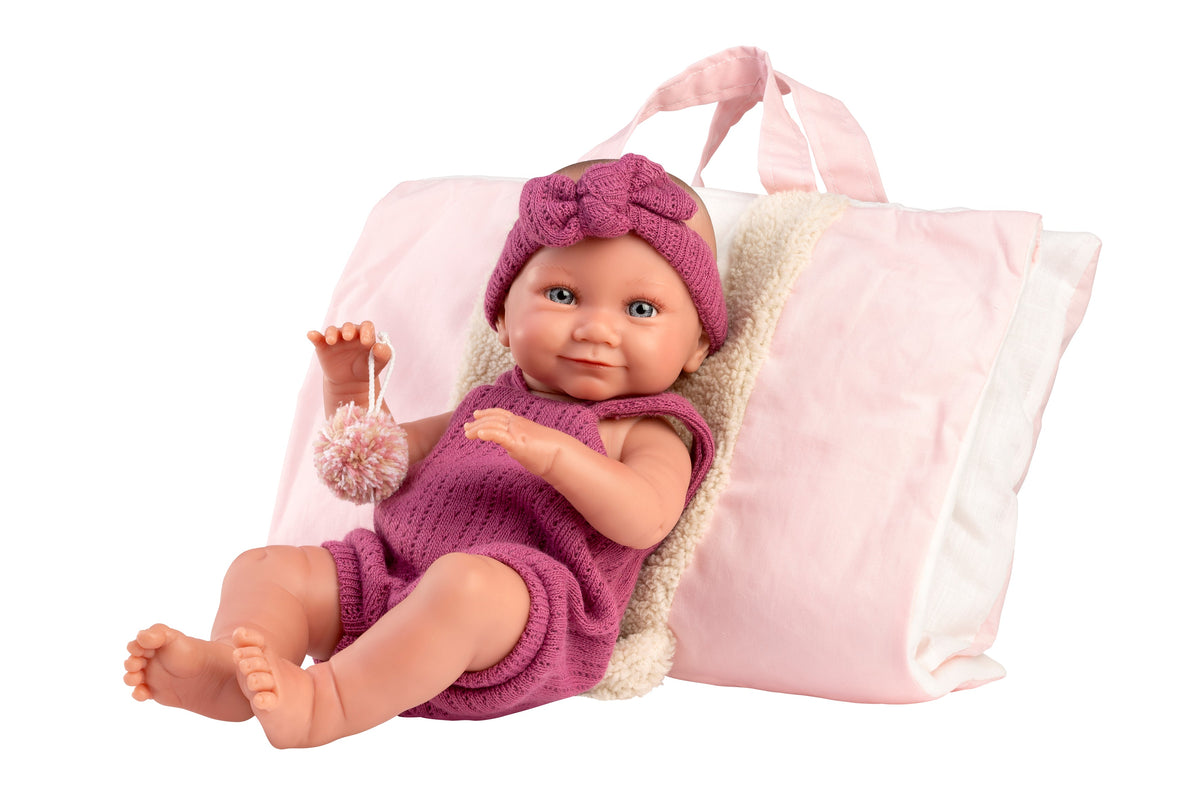 15.7" Anatomically-Correct Newborn Doll Josefina with Walking Sleeping Bag
