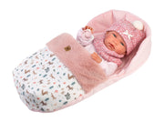 15.7" Anatomically-Correct Newborn Doll Madeline with Sleeping Bag