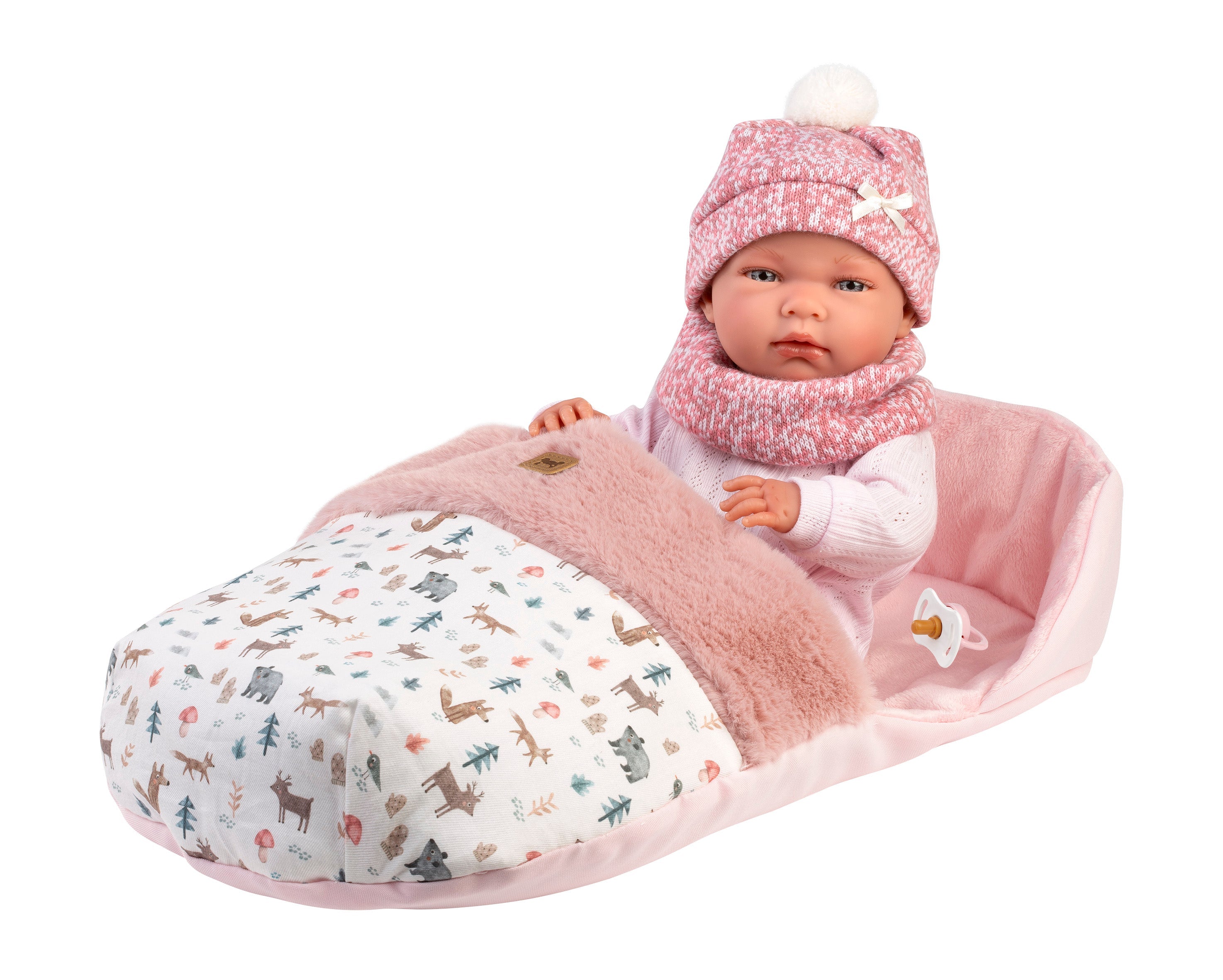 15.7" Anatomically-Correct Newborn Doll Madeline with Sleeping Bag
