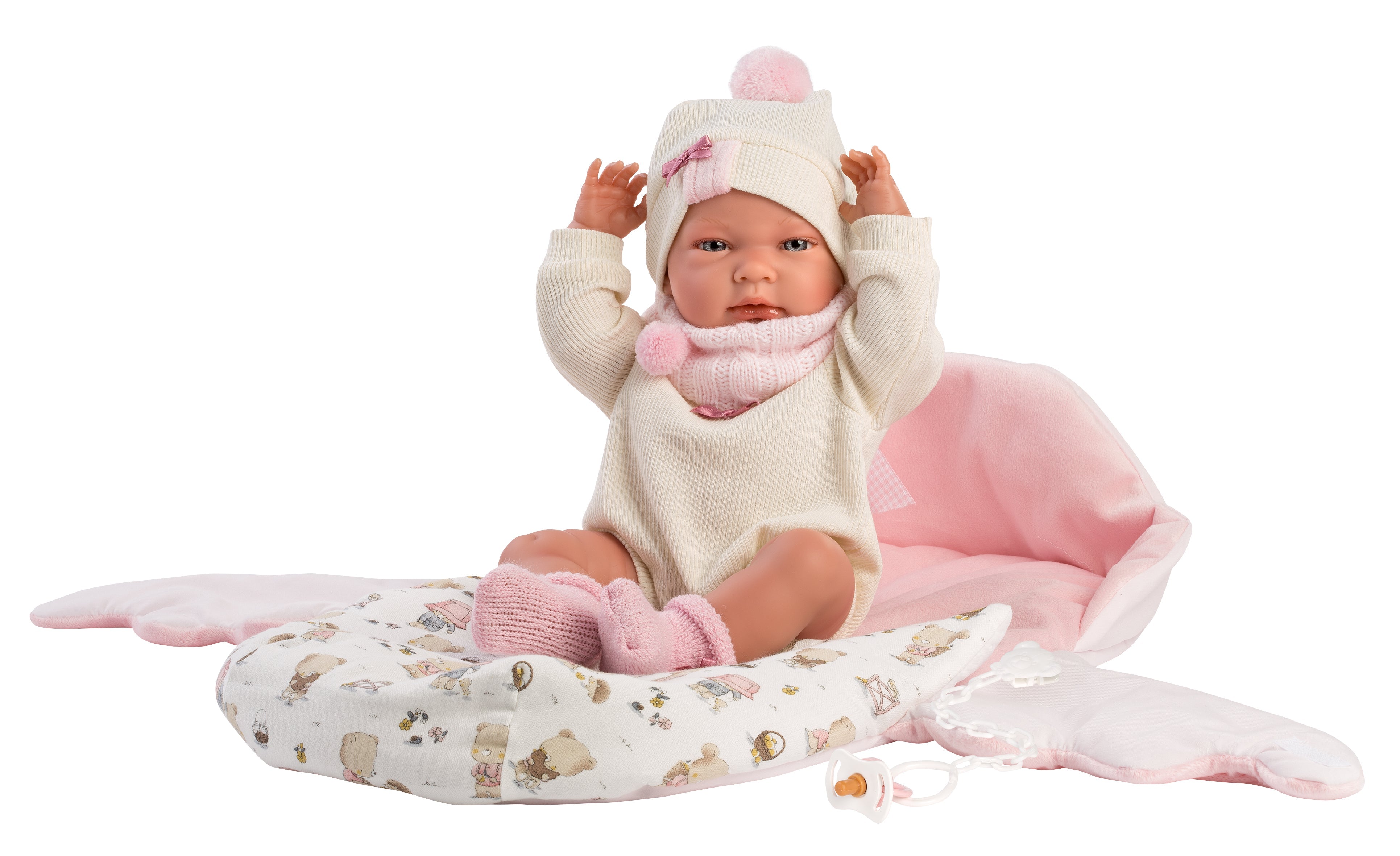 15.7" Anatomically-Correct Newborn Doll Katie with Sleeping Bag