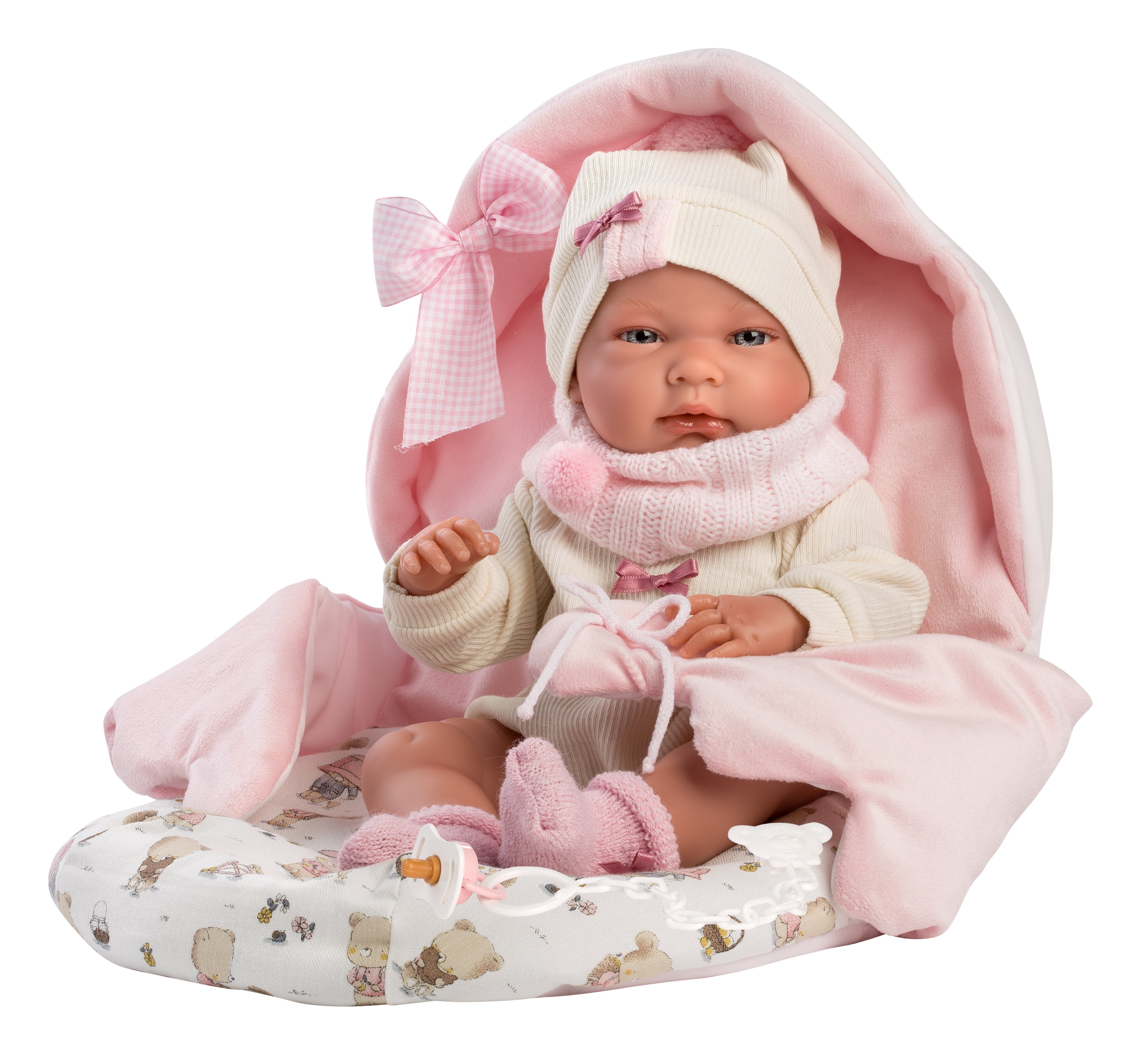 15.7" Anatomically-Correct Newborn Doll Katie with Sleeping Bag