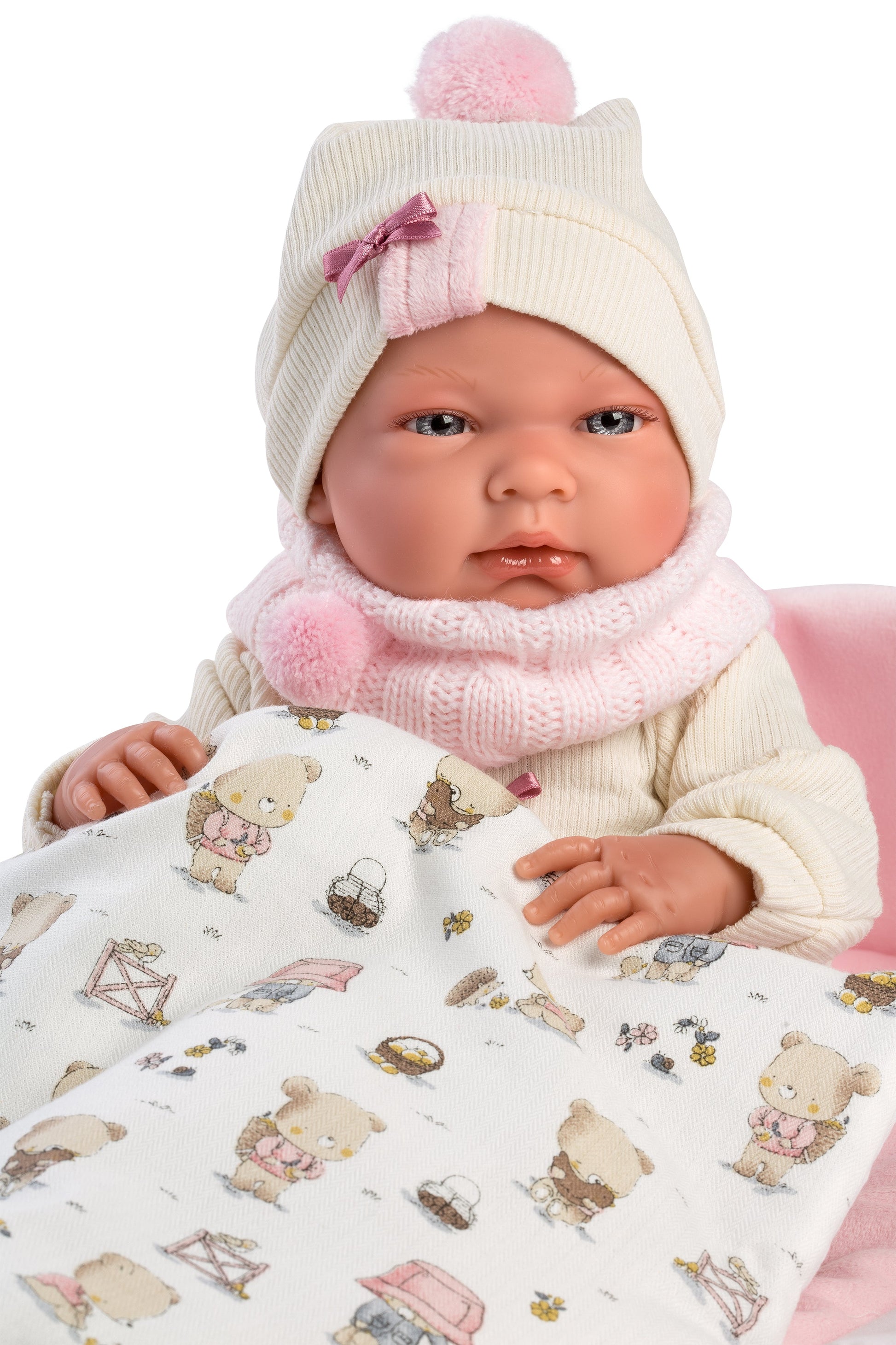 15.7" Anatomically-Correct Newborn Doll Katie with Sleeping Bag