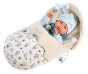 15.7" Anatomically-Correct Newborn Doll Kyle with Sleeping Bag
