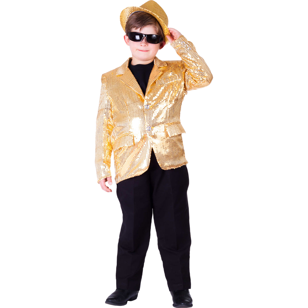 Gold Sequin Jacket - Kids