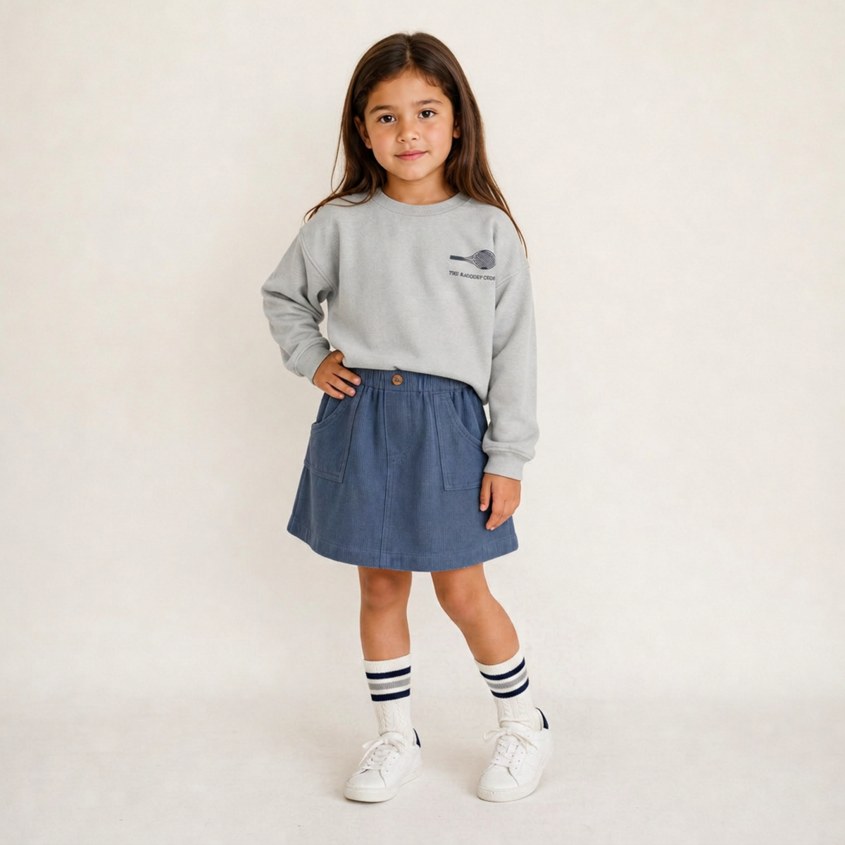 Organic Fleece Sweatshirt - Tennis