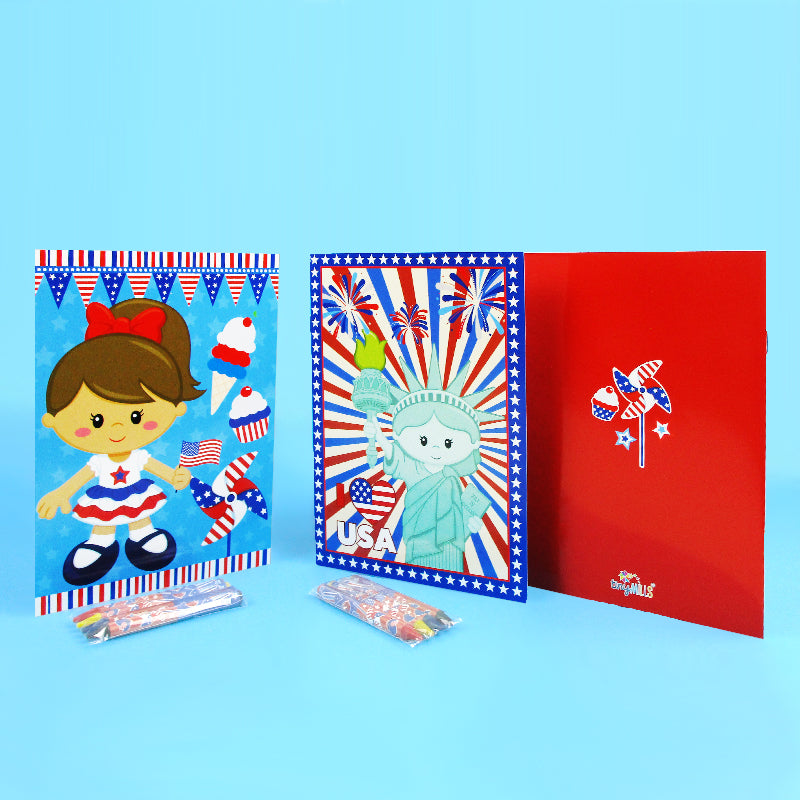 Patriotic 4th Of July Coloring Books - Set Of 6 Or 12