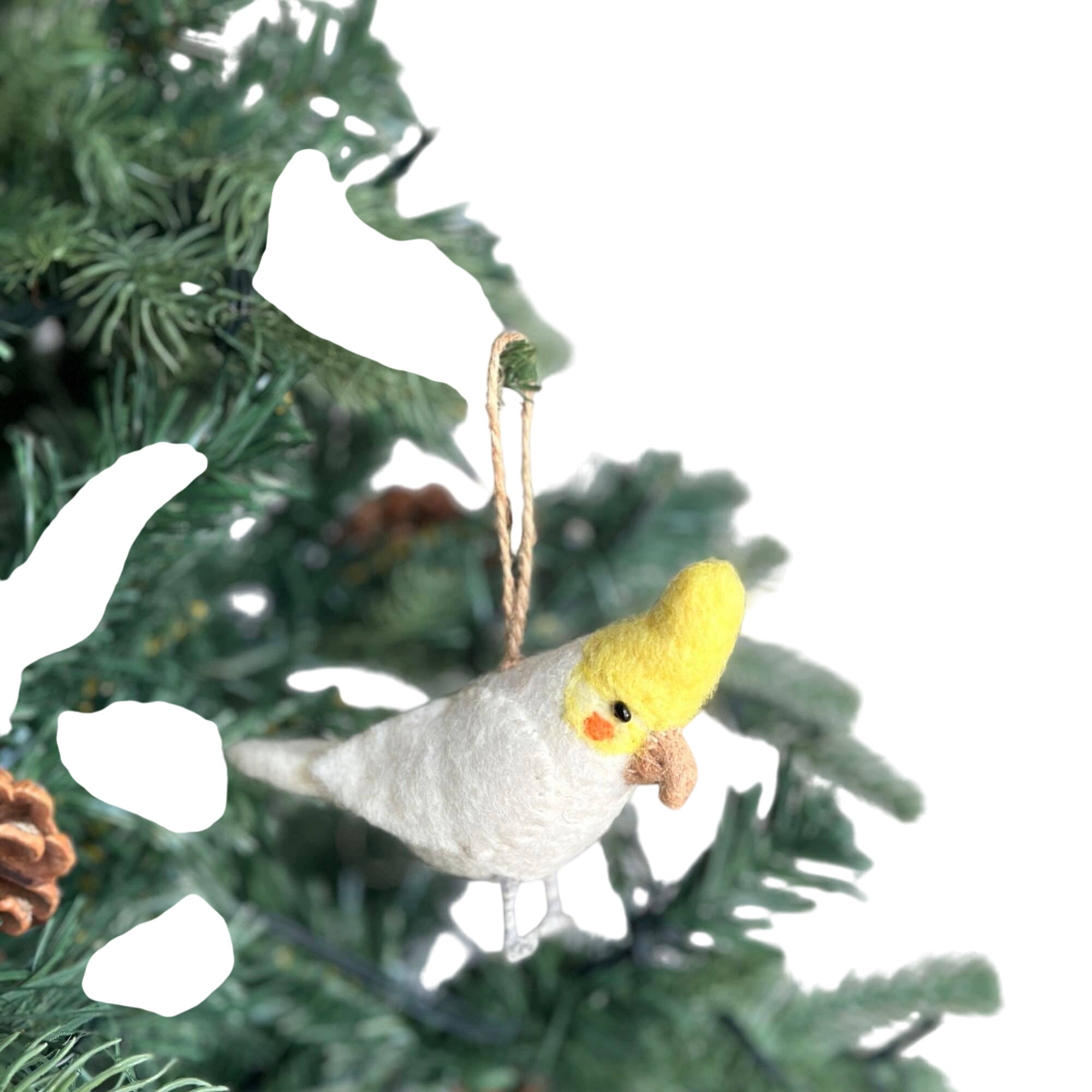 Felt Ornament - Cockatiel Australian Native Parrot Bird