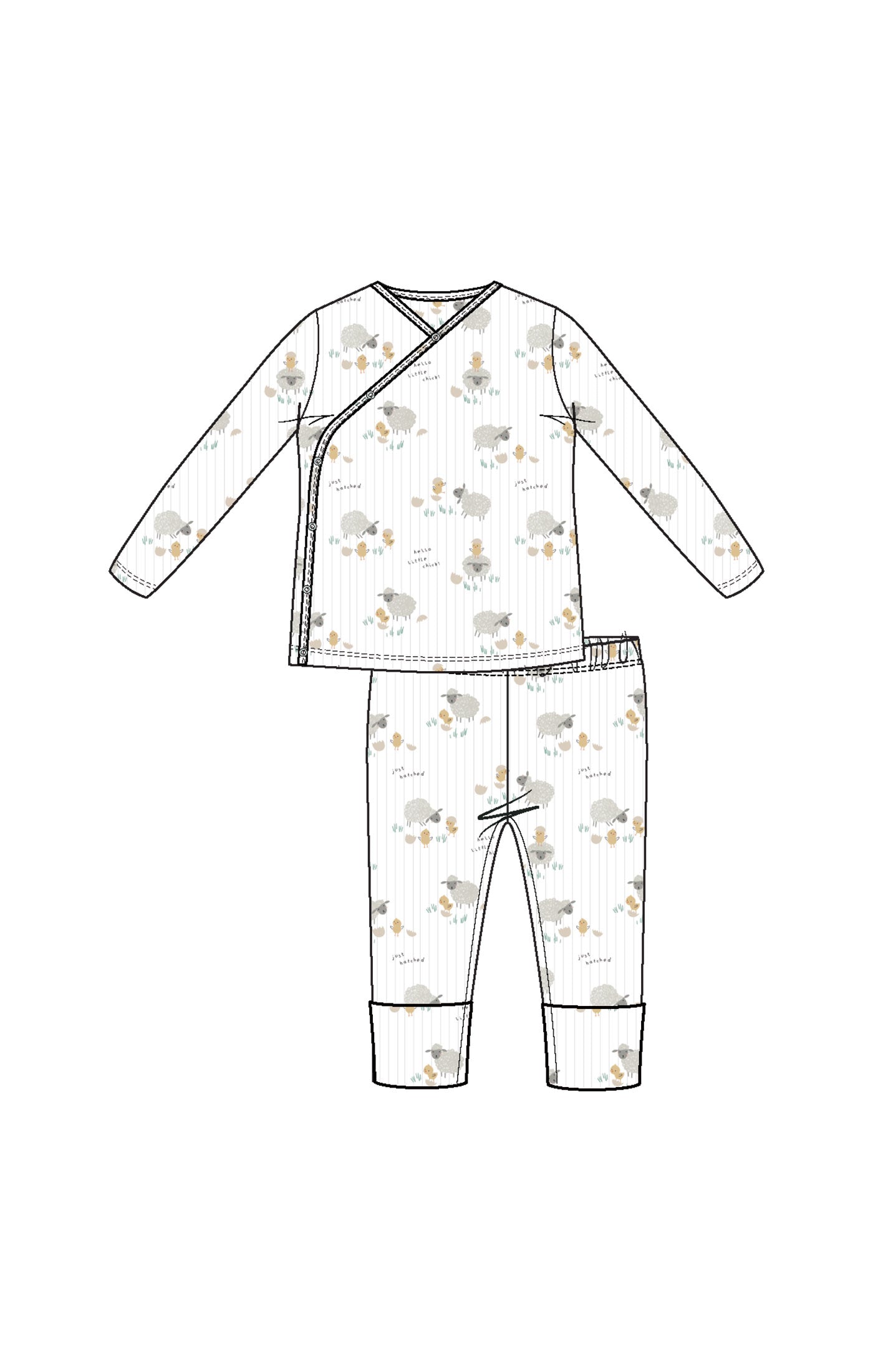 Take Me Home Set With Roll Over Cuff Pant