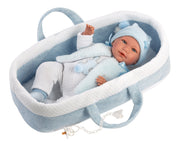 16.5" Articulated Crying Newborn Doll Tristan with Carrycot