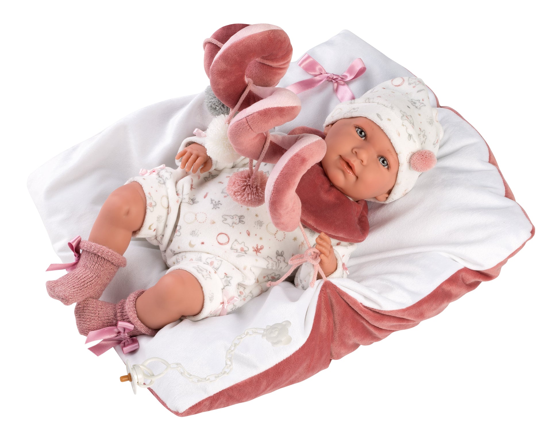 16.5" Articulated Newborn Alondra with Activity Cushion