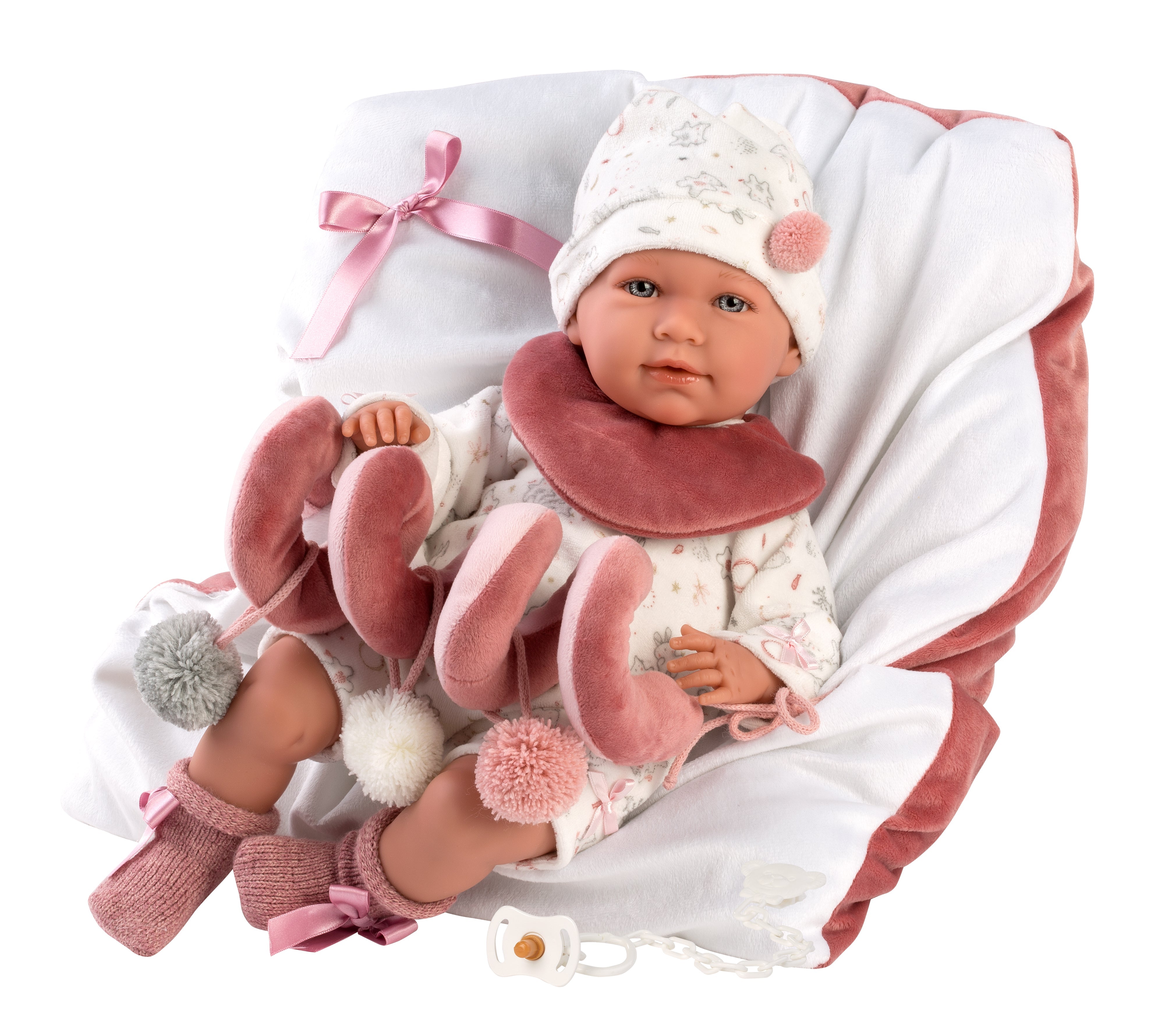 16.5" Articulated Newborn Alondra with Activity Cushion