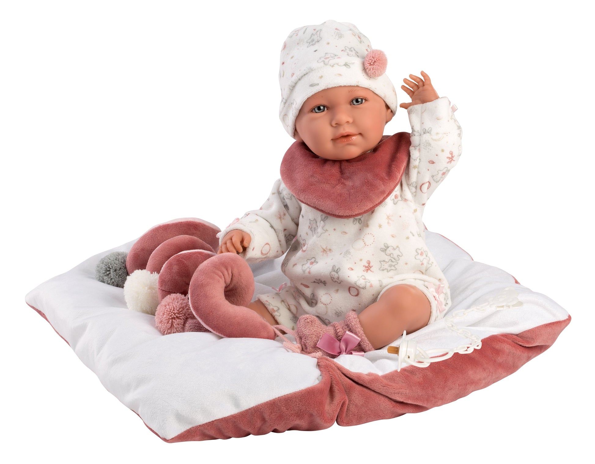 16.5" Articulated Newborn Alondra with Activity Cushion