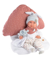 16.5" Articulated Crying Newborn Doll Faith with Mushroom Cushion