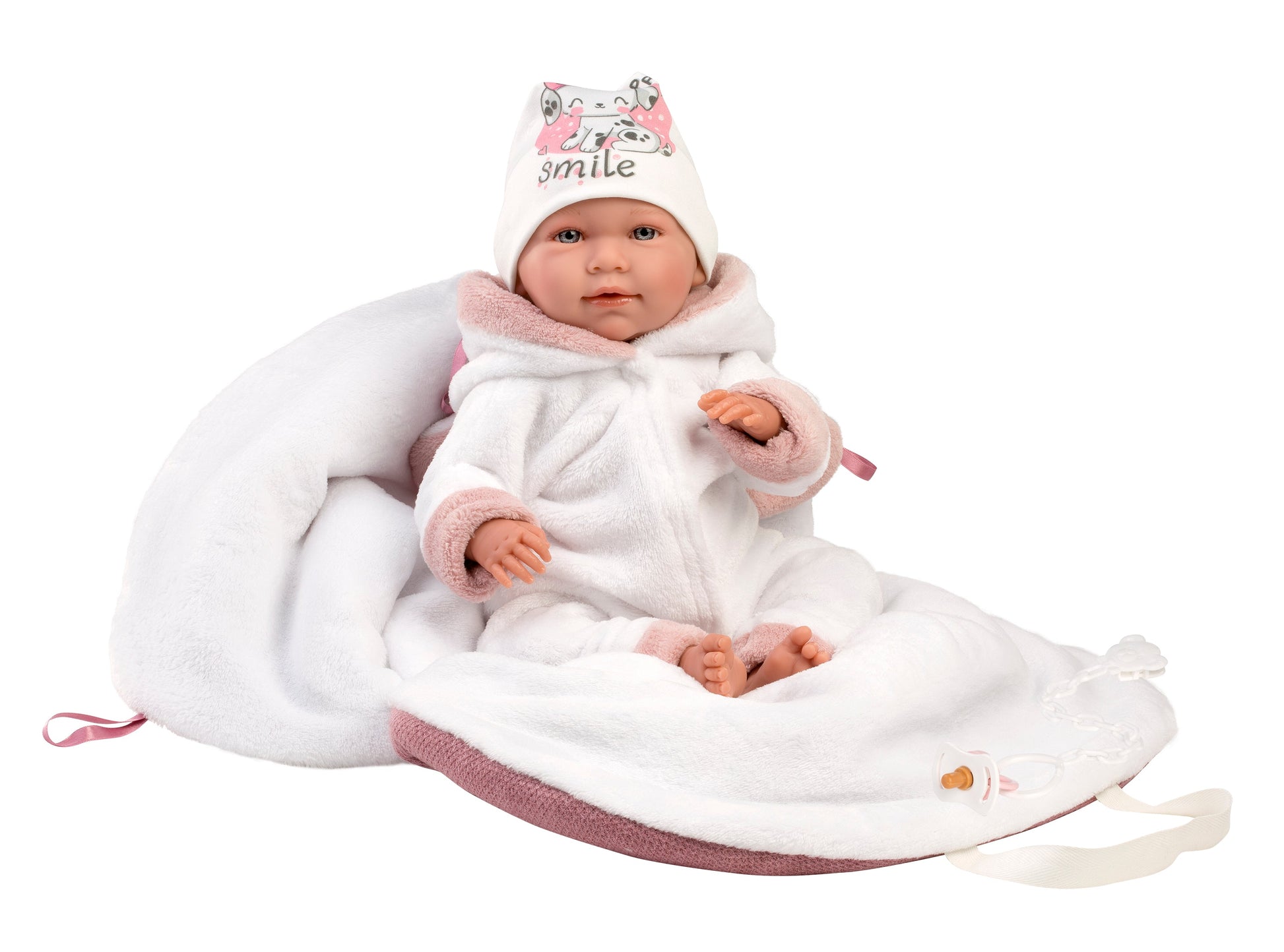 16.5" Articulated Newborn Ivy with Carrycot