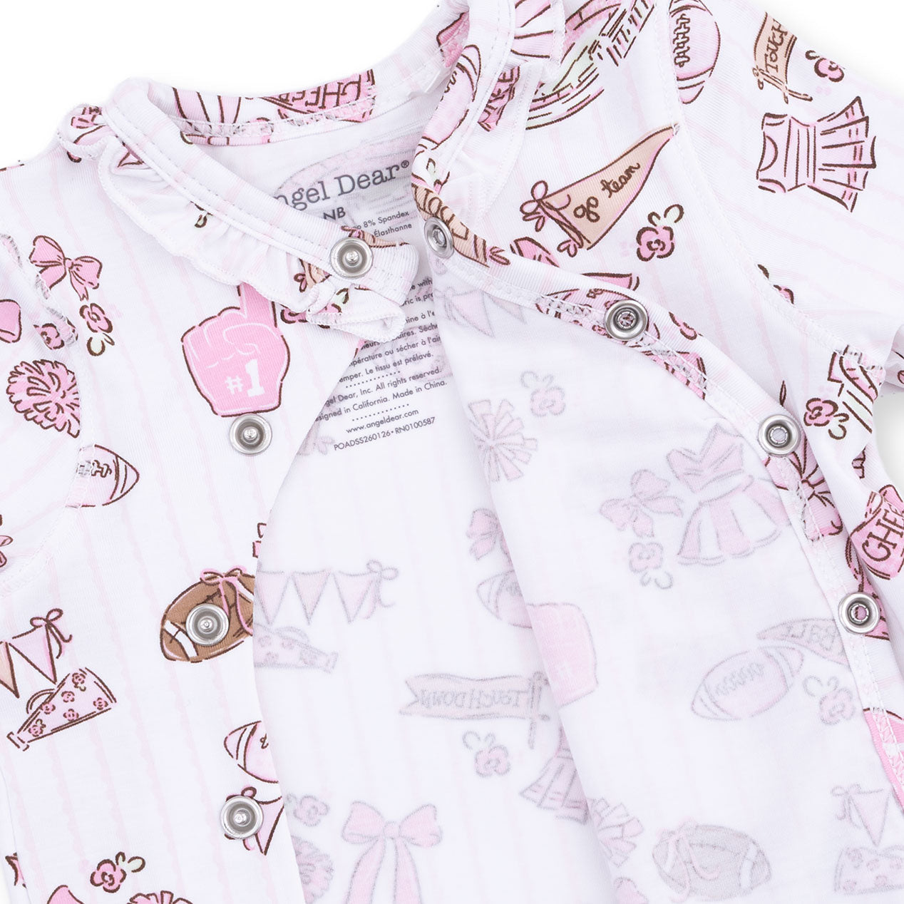 Football Cheer Nursery - Take Me Home Set With Convertible Pant