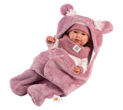 16.5" Soft Body Newborn Doll Marta with Sleeping Bag