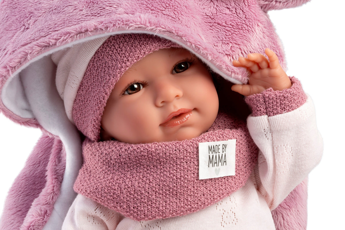 16.5" Soft Body Newborn Doll Marta with Sleeping Bag