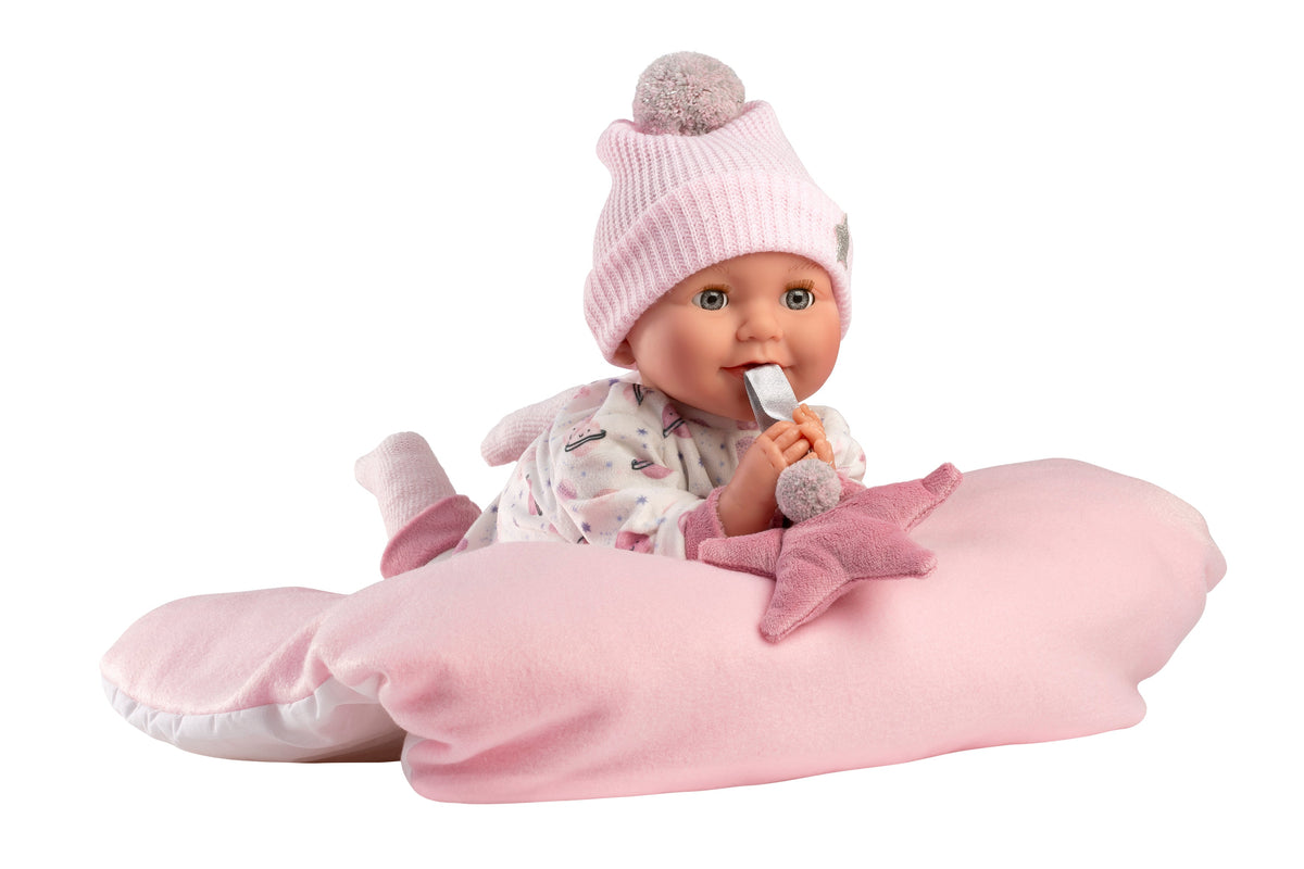 16.5" Soft Body Newborn Doll Dakota with Cushion