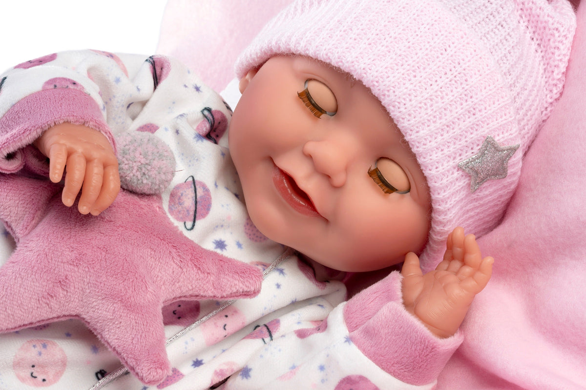 16.5" Soft Body Newborn Doll Dakota with Cushion