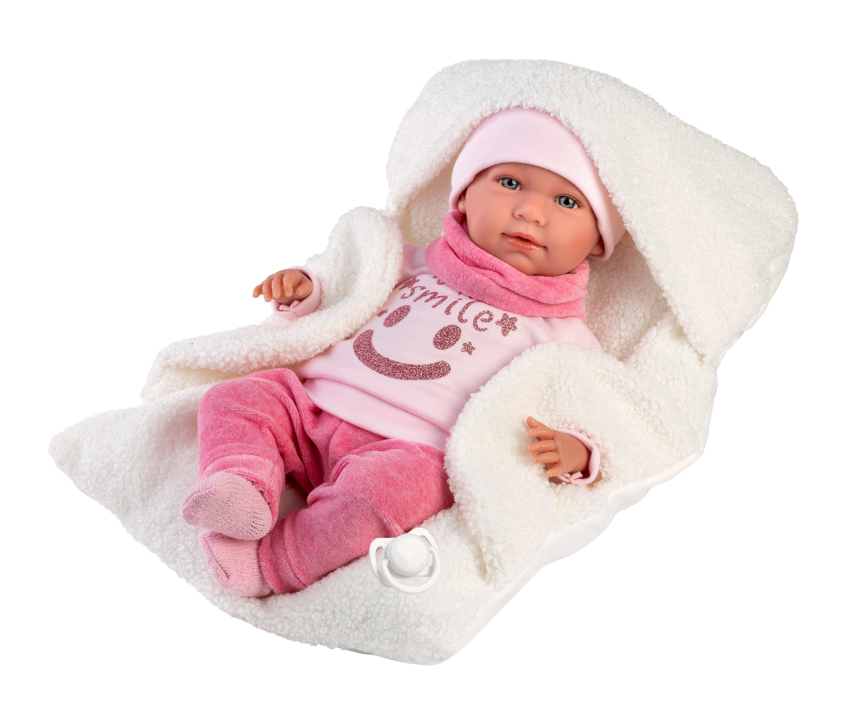 16.5" Soft Body Newborn Doll Keira with Baby Carrier