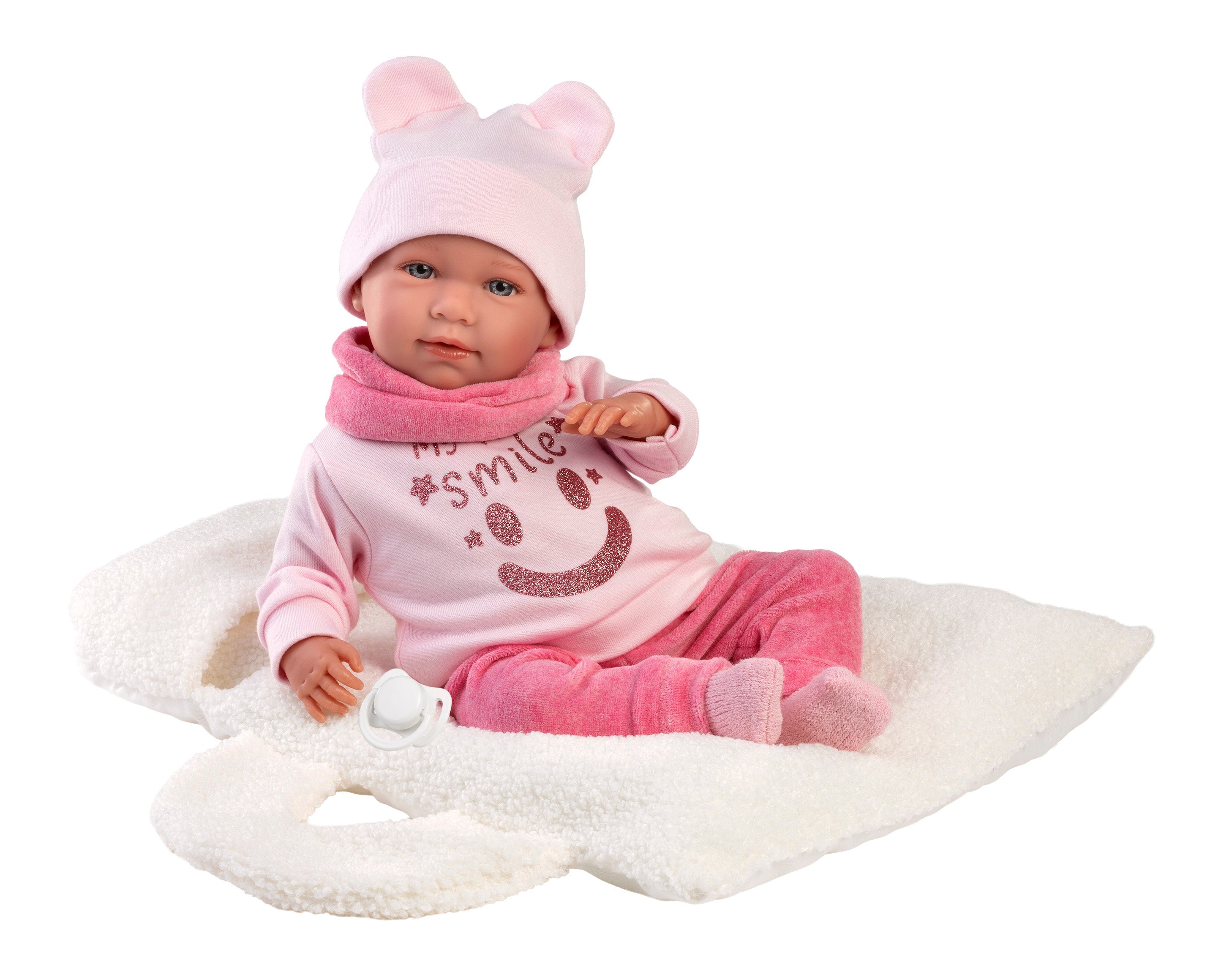 16.5" Soft Body Newborn Doll Keira with Baby Carrier