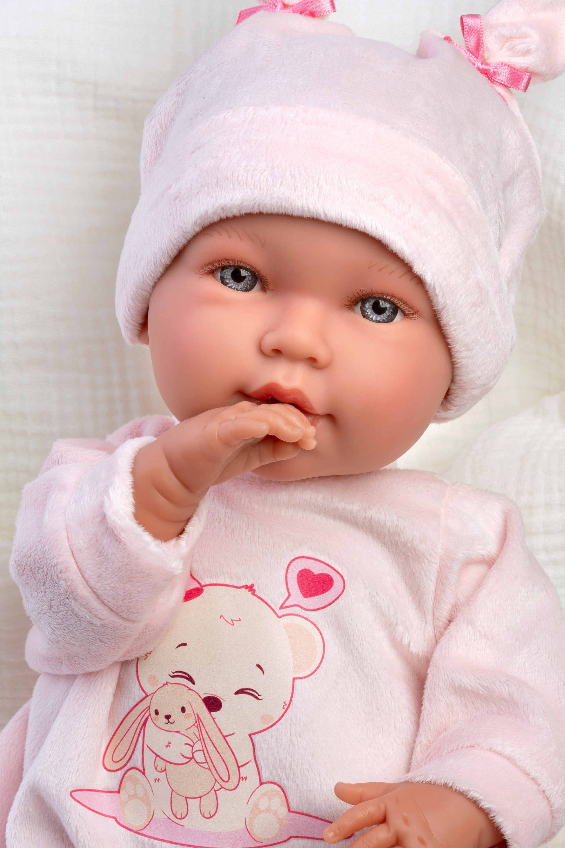 16.5" Soft Body Newborn Doll Maggie with Sleeping Bag
