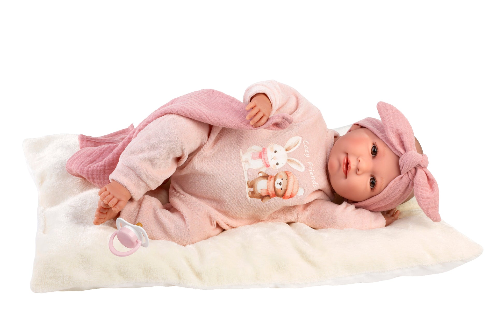 16.5" Soft Body Newborn Doll Cayetana with Cushion