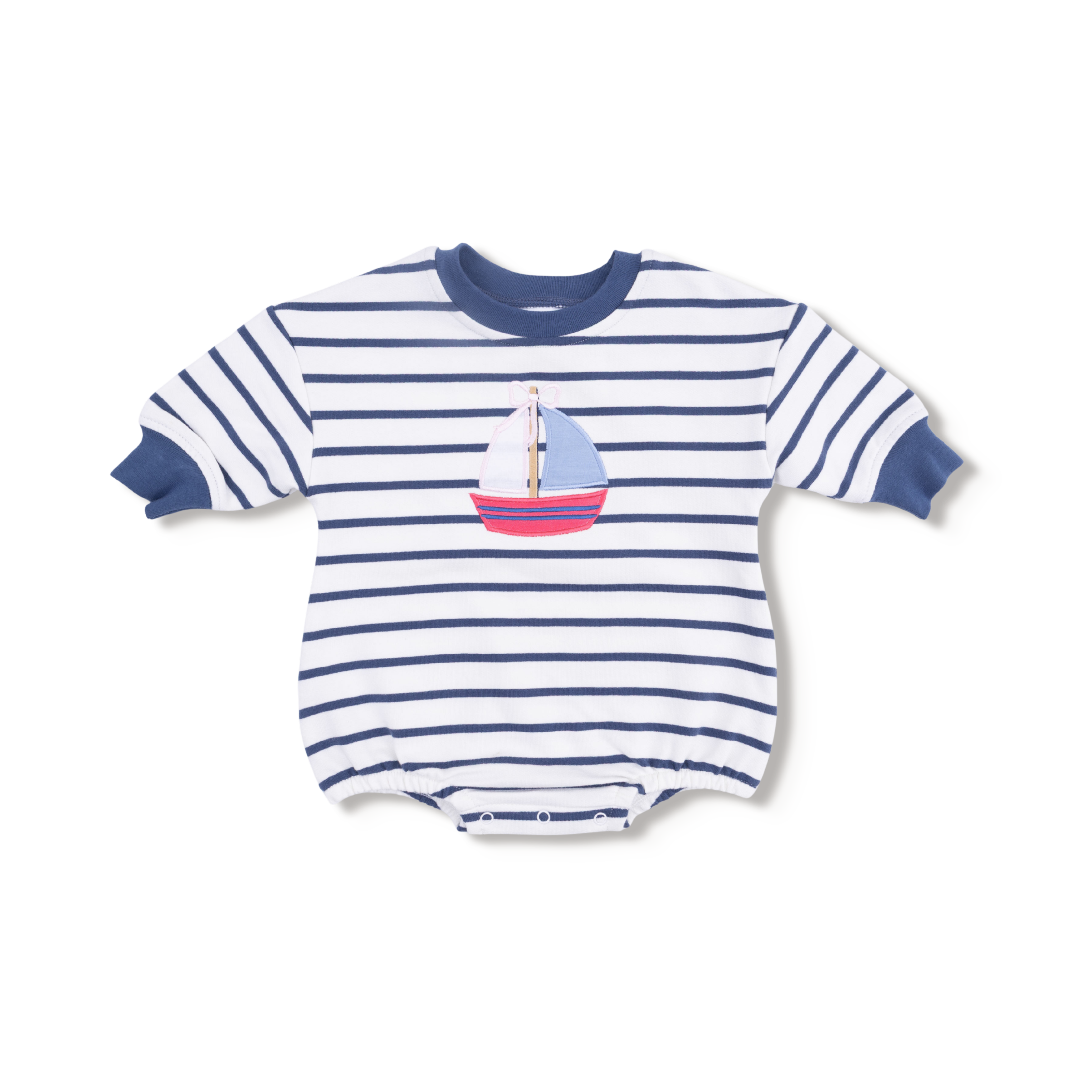 Bubbly Sailboat - Sweatshirt Bubble  Sailboat With Bow