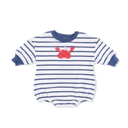 Sailor Sea Creatures Appliques - Sweatshirt Bubble Stripe