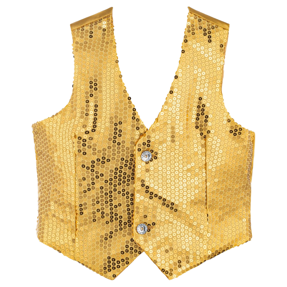 Gold Sequin Vest - Adults