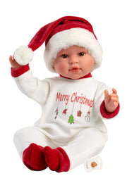 17.7" Soft Body Newborn Doll Joy with Christmas Outfit