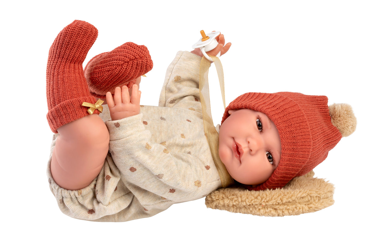 17.7" Soft Body Newborn Doll Miguel with Heart Shaped Pillow