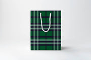 Blue Tartan Gift Bag | Luxury Gift Bag By Josil Paperie