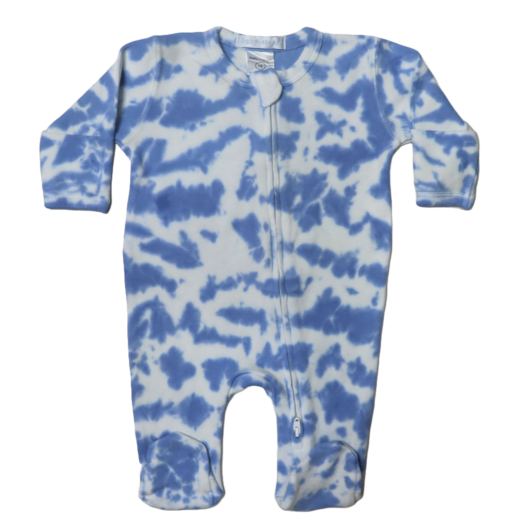 Baby Tie Dye Zipper Footie - Evan