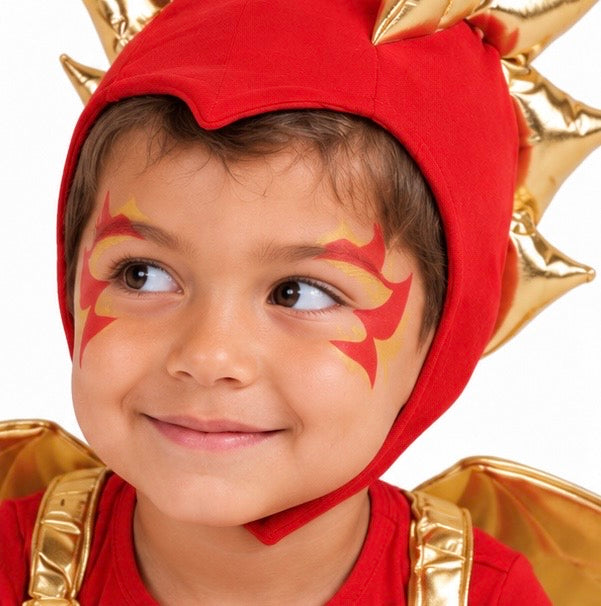 Sunfire Red Dragon With Gold Wings