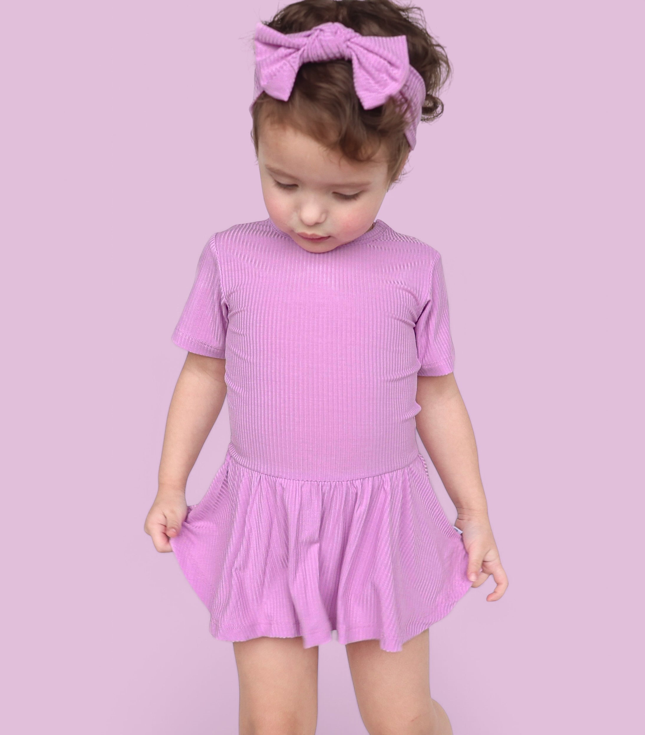Forever Lilac Rib Dream Bodysuit Dress