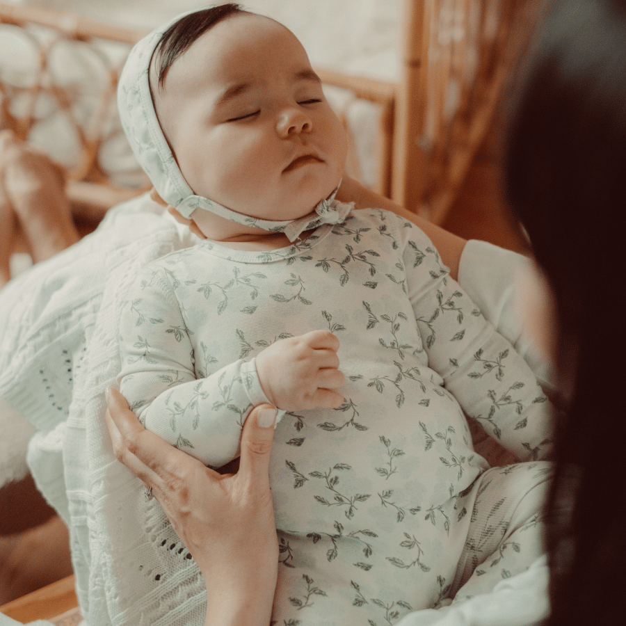 The Printed Pixie Bonnet - Hydrangea Blue