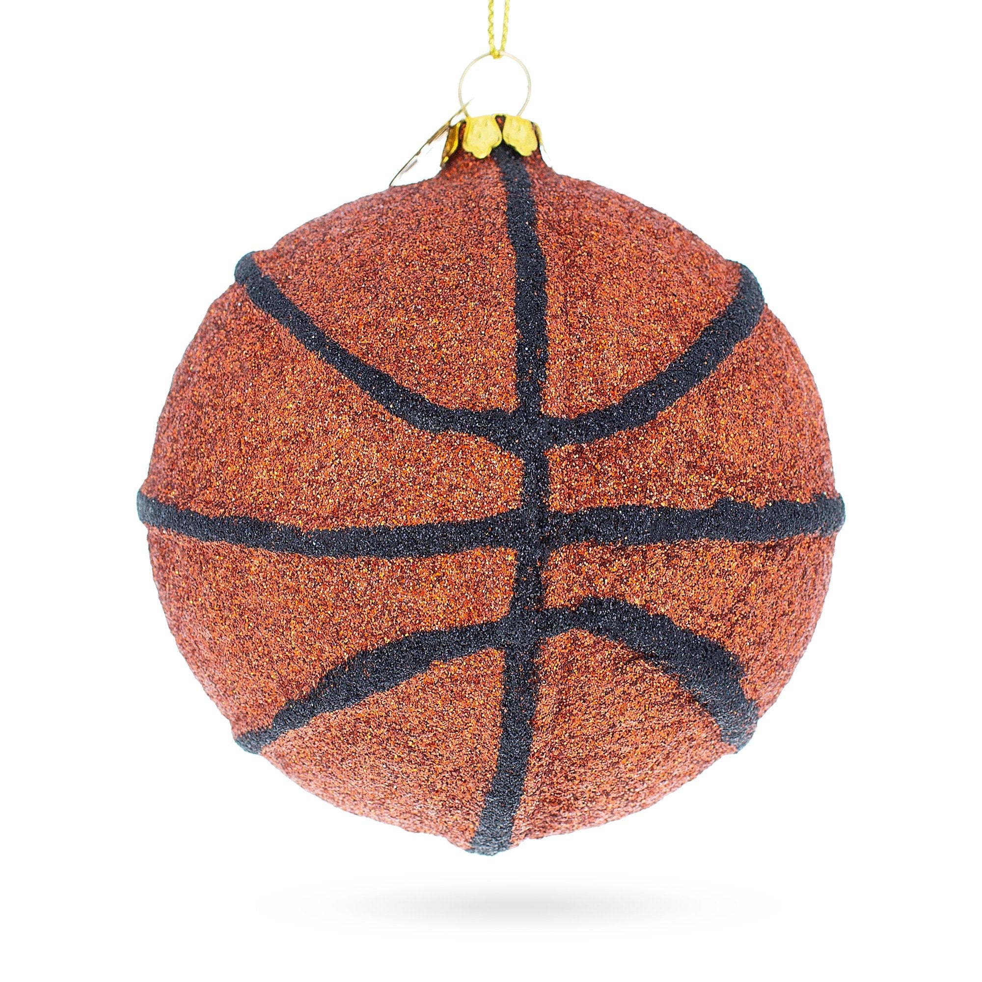 Slam-dunk Basketball - Blown Glass Christmas Ornament