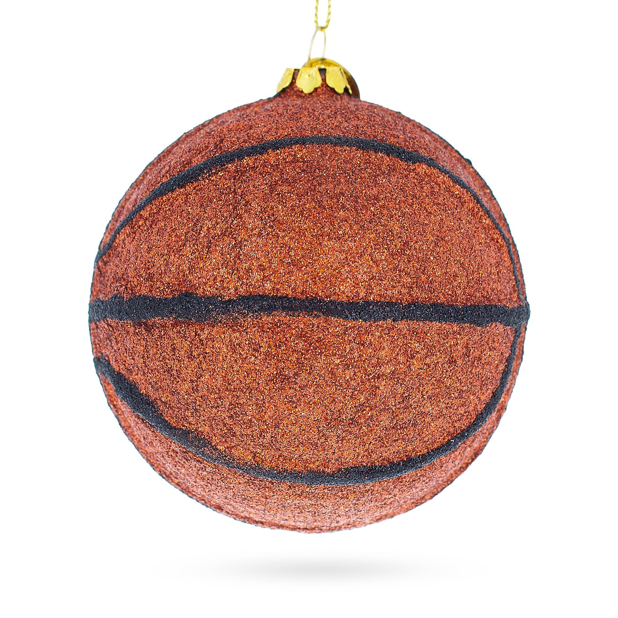 Slam-dunk Basketball - Blown Glass Christmas Ornament